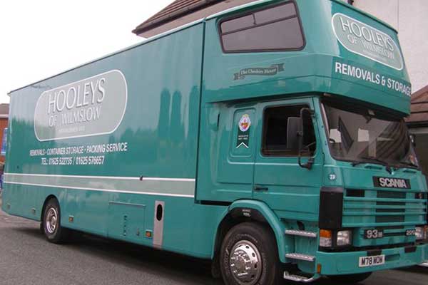 Office Removals Van image Hooleys Cheshire moving services